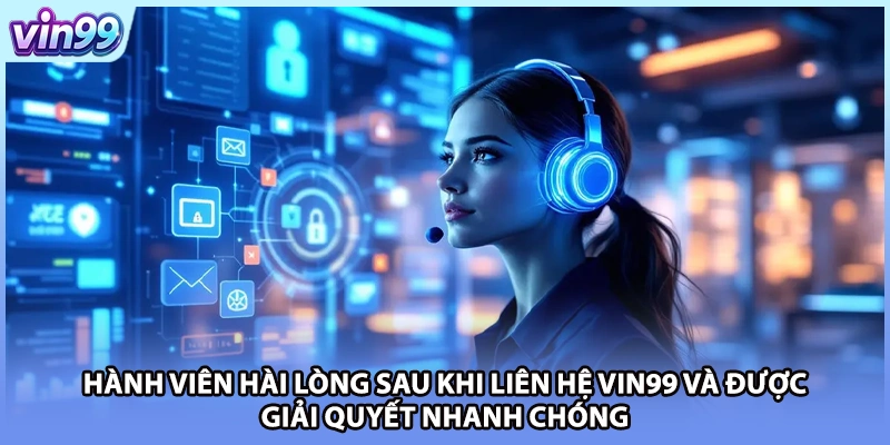 Thành viên hài lòng sau khi liên hệ VIN99 và được giải quyết nhanh chóng